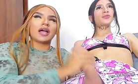 Violetfinch_ Ts Hungry For Shemale Friend's Huge Cock